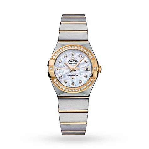 omega constellation diamond ladies watch|omega watches constellation chronometer automatic.